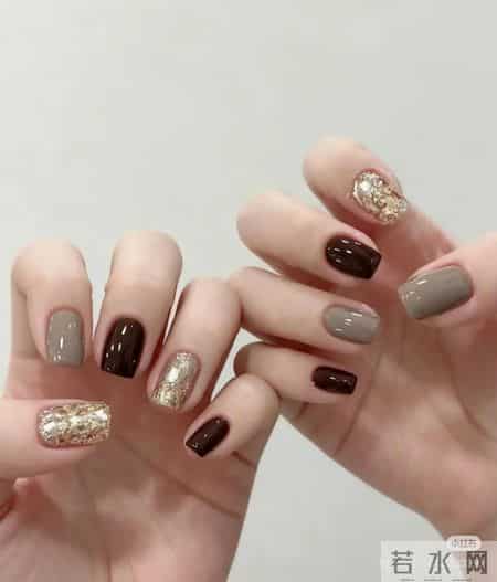 温柔系美甲分享