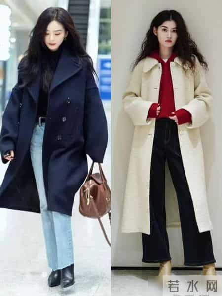 “大衣+牛仔裤”今年冬天最流行的穿搭，这样穿时髦松弛又减龄！