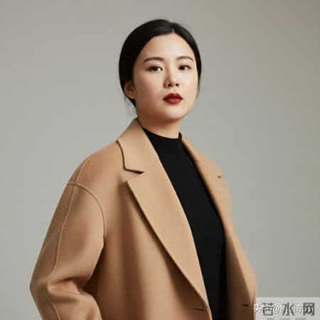 极简羊毛大衣与那一抹冷艳红唇