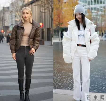 去上海发现，羽绒服没人搭小脚裤，满大街都在穿阔腿裤，高级时髦