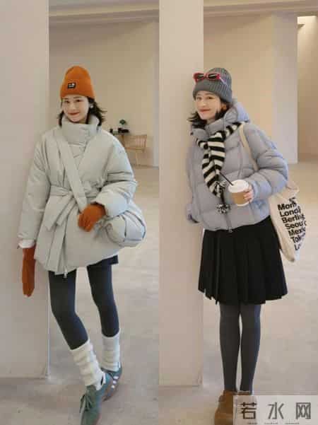 羽绒服+阔腿裤、毛衣+百褶裙18套穿搭模板，照搬就能穿出松弛感。