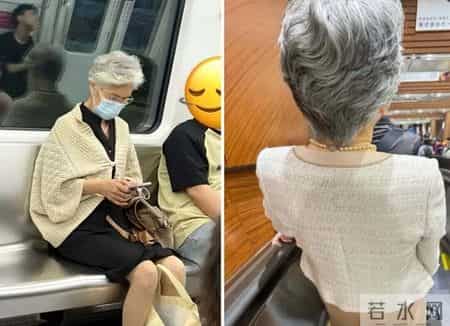 被上海地铁奶奶惊艳到了！白发不染、不披丝巾，却个个优雅又洋气，