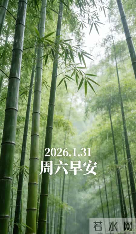 2026.1.31 1 月再见！周六早安愉快！最新周六早上好祝福图片