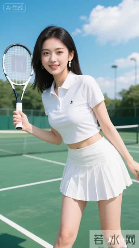 白衫搭百褶裙，活力又俏皮