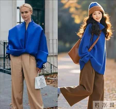 今年流行一种高级色,叫“深井蓝”,比克莱因蓝洋气,回头率高