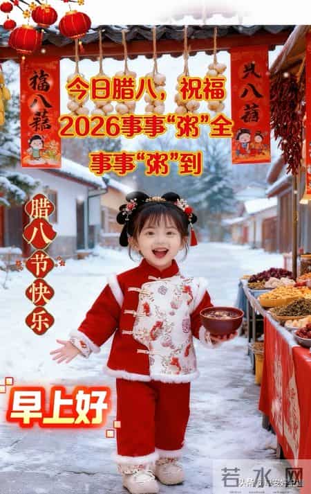 1月26日，今日腊八节、最新早安好祝福漂亮图片精选，腊八节快乐