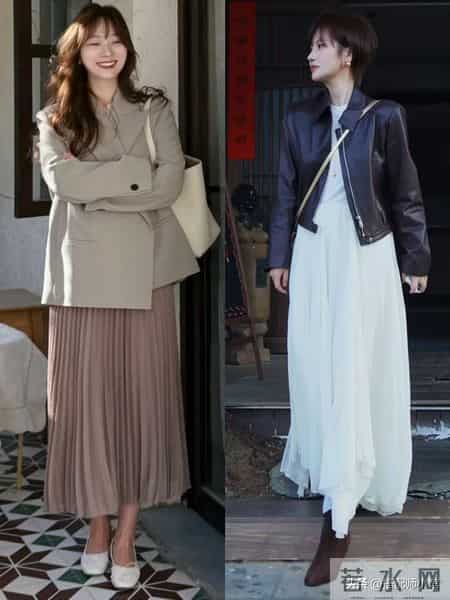 春天请一定要这样穿：短外套+半身裙，时髦洋气，每套回头率都高
