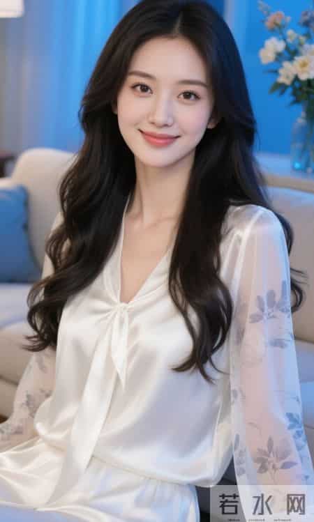 闪光的丝绸休闲装