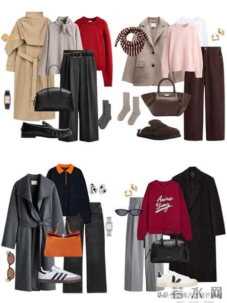 早春穿搭灵感:用色彩打破沉闷知识分子风:红色针织的亮眼点缀