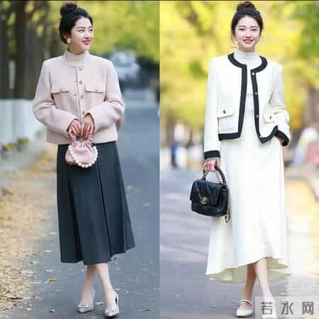 过年串门，多穿“小香风+半裙”！气质高级，特别适合40岁女人