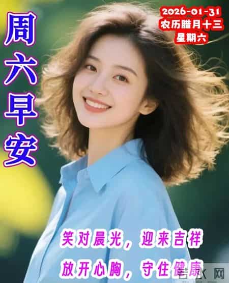 2026年1月31日周六早上好，冬日早安暖心图片，冬日问候祝福语