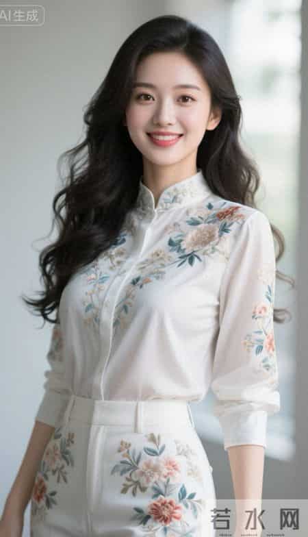 绣花白衬衫的魅力
