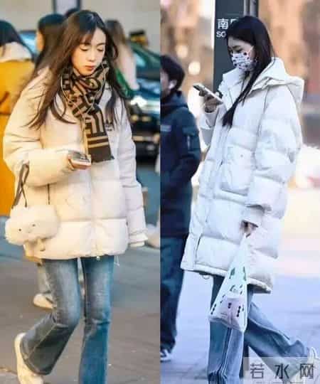 看了北京街拍才发现：羽绒服下面一定不要搭裙子，这样穿会更洋气