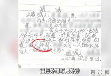 数百万元的遗产竟写错继承人，男子生前遗嘱误把“外甥”写成“外孙”，法院：真实有效，外甥继承遗产