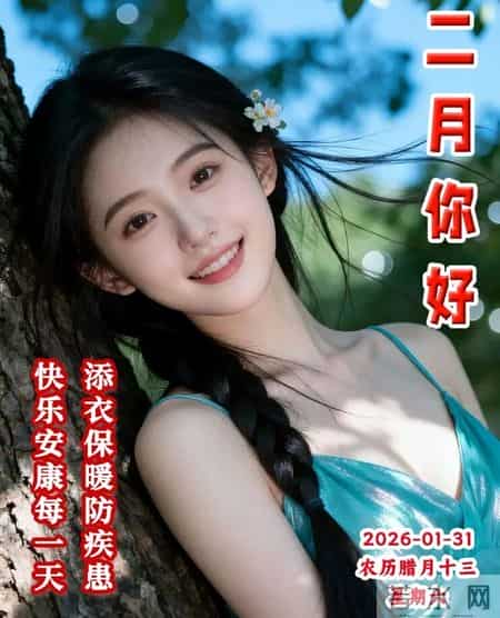 2026年1月31日周六早上好，冬日早安暖心图片，冬日问候祝福语