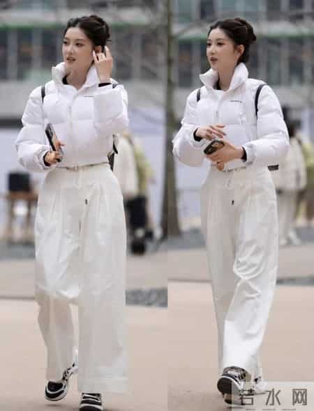 穿羽绒服配什么裤子好看？看杭州、上海街拍就知道：小脚和阔腿的差距大