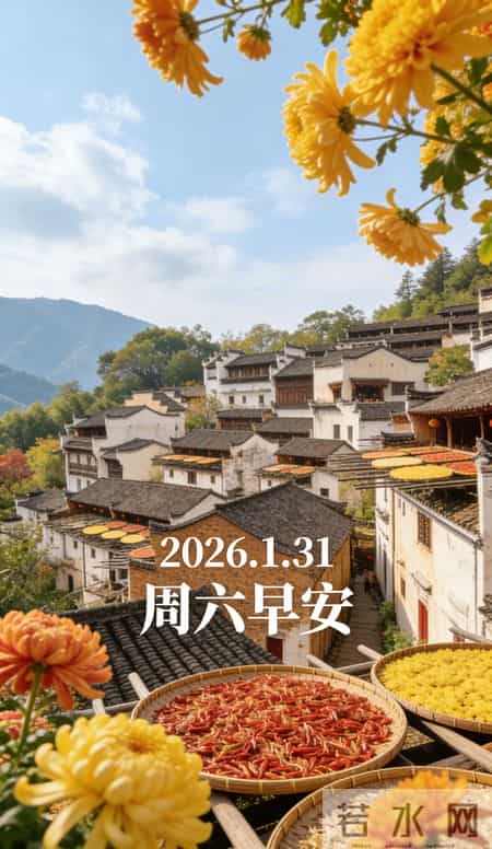 2026.1.31 1 月再见！周六早安愉快！最新周六早上好祝福图片