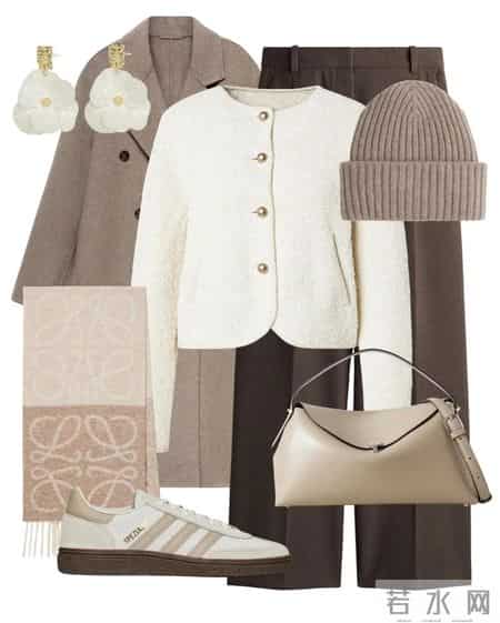 一条咖色阔腿裤，解锁9种秋冬高级感穿搭公式