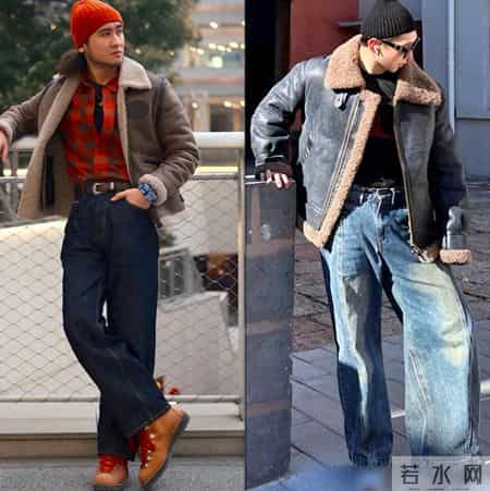 皮毛一体+休闲裤，才是40+男人该有的打扮，有型又时髦，谁穿谁帅