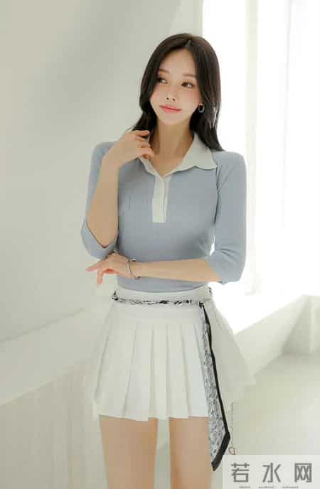 浅蓝清甜轻熟套装