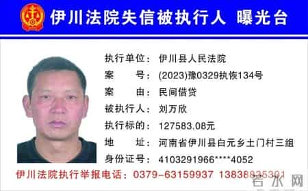 欠钱不还，洛阳实名曝光22人！见到立即举报！洛阳·早安