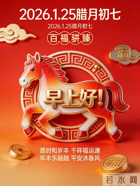 2026年元月25日早上好！温馨祝福语 和精美绝伦图片