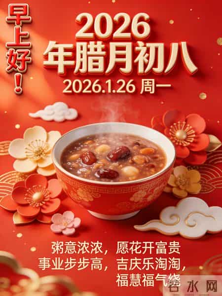 2026年元月26日腊八节祝福语！和精美绝伦图片