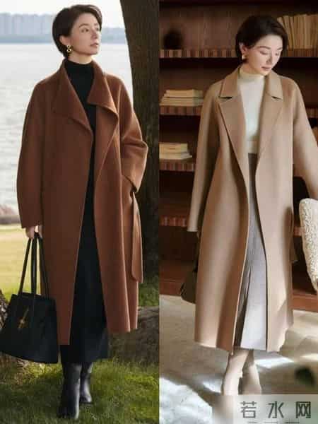 “大衣+裙子”＝新年聚会王炸组合，这样穿时髦显瘦有气质，好美