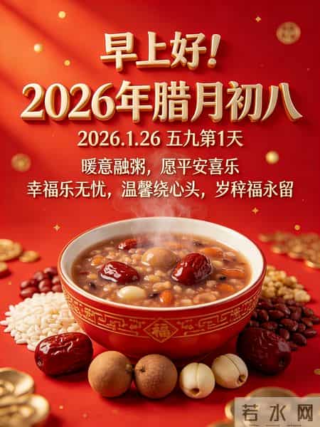 2026年元月26日腊八节祝福语！和精美绝伦图片