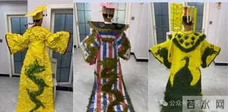 河南一宝妈，因“用银杏叶给儿子做龙袍”火了，网友：卷到马年了