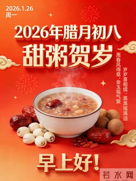 2026年元月26日腊八节祝福语！和精美绝伦图片