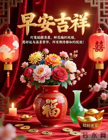 1月27早安祝福图片。祝愿大家吉祥如意幸福安康