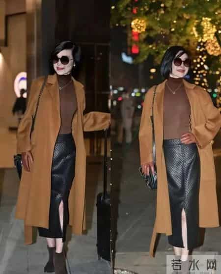 这位55岁成都妈妈太会穿，她的皮靴、球鞋搭配，一套比一套时髦