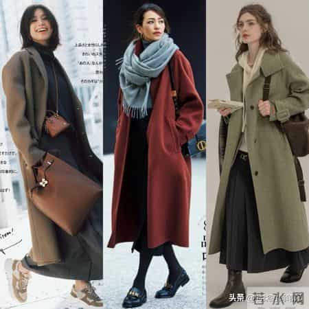 大衣+长裙，温柔又气质，永不过时的好看