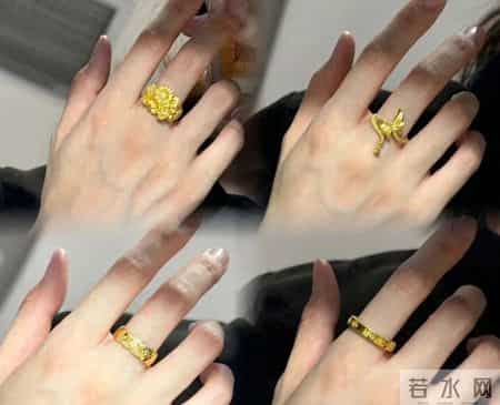 6克黄金小戒指戴指腹，日常戴超百搭