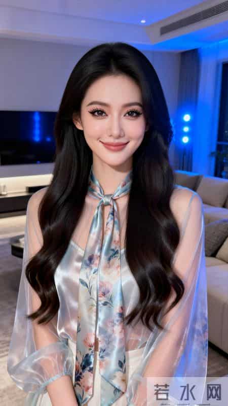 温柔优雅的睡衣，蓝白相间的花纹，尽显女性魅力。