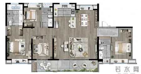 192.88㎡宽体户型：开启理想生活新范式