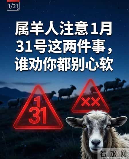 属羊人注意！1月31号这两仲事淮劝你都别心软！