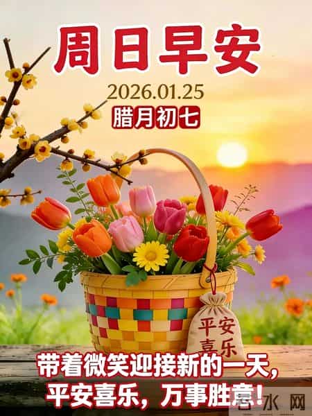 周末早安～日子不必喧嚣，平淡即是安暖