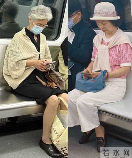 被上海地铁奶奶惊艳！不烫大妈头、不穿足力健老人鞋，美得好高级