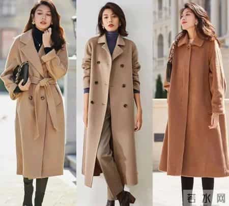 大衣下面尽量少配裤子，今年流行这样穿，时髦保暖又高级