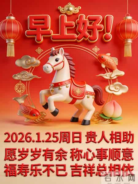 2026年元月25日早上好！温馨祝福语 和精美绝伦图片