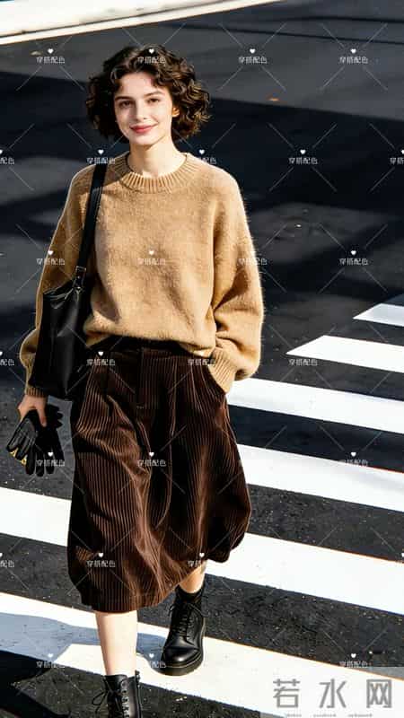 秋冬一周穿搭不重样!跟这位博主学“同色系搭配”,5套直接照搬