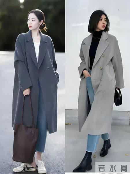 冬天穿灰色大衣怎么搭？3套日常穿搭模板，保暖又好看