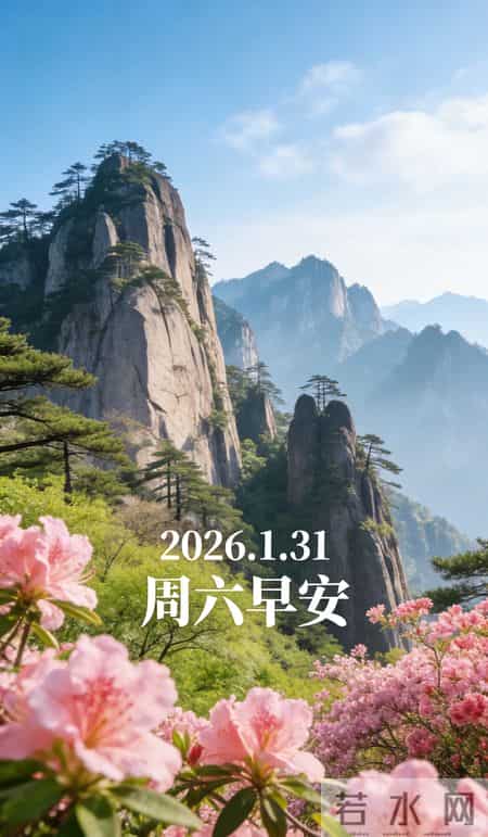 2026.1.31 1 月再见！周六早安愉快！最新周六早上好祝福图片
