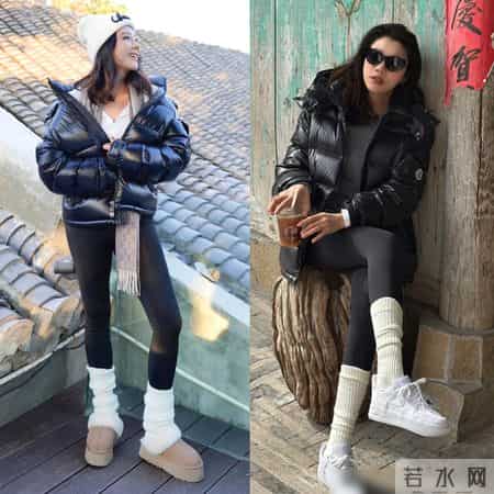 被杭州街拍惊艳！满街都是“蒙口羽绒服+Lulu瑜伽裤”，时髦显瘦