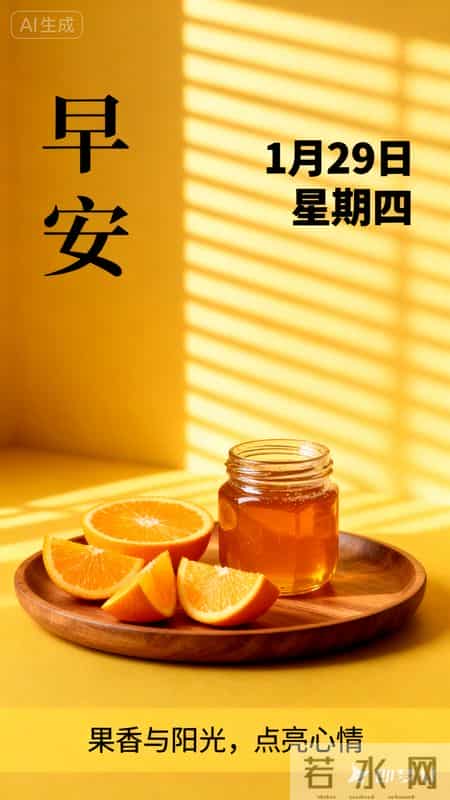 今天是1月29日星期四早安 让年味为你点缀岁末 让好运为你锦上添花