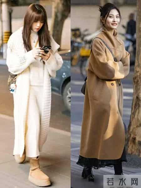 “大衣+裙子”＝新年聚会王炸组合，这样穿时髦显瘦有气质，好美