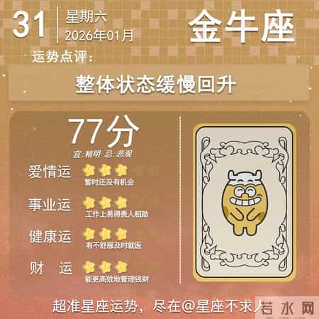 2026年1月31日十二星座运势