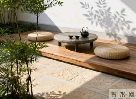 院子里的石材，越简单，越有韵味